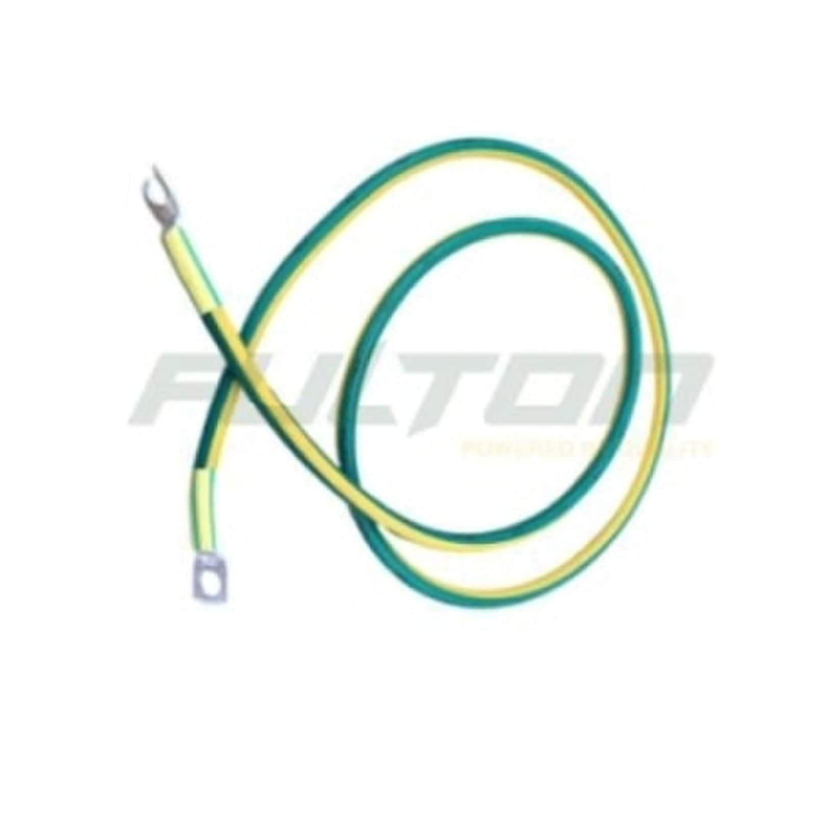 green yellow earth lead with lugs and heatshrink 150 sq mm